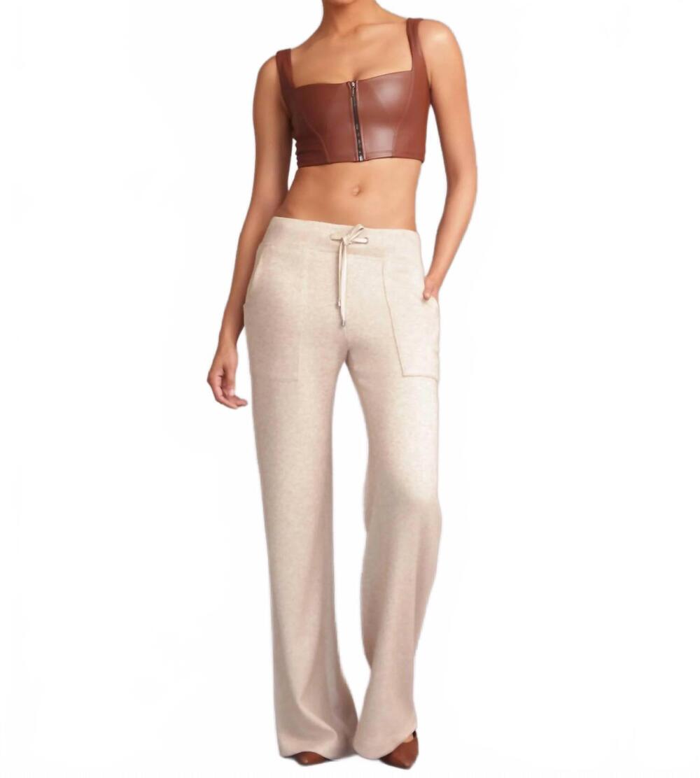 NEW HEROINE SPORT plush lounge pants in oat